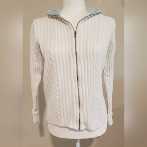 HIGH SIERRA FRONT ZIP CARDIGAN IN SIZE L